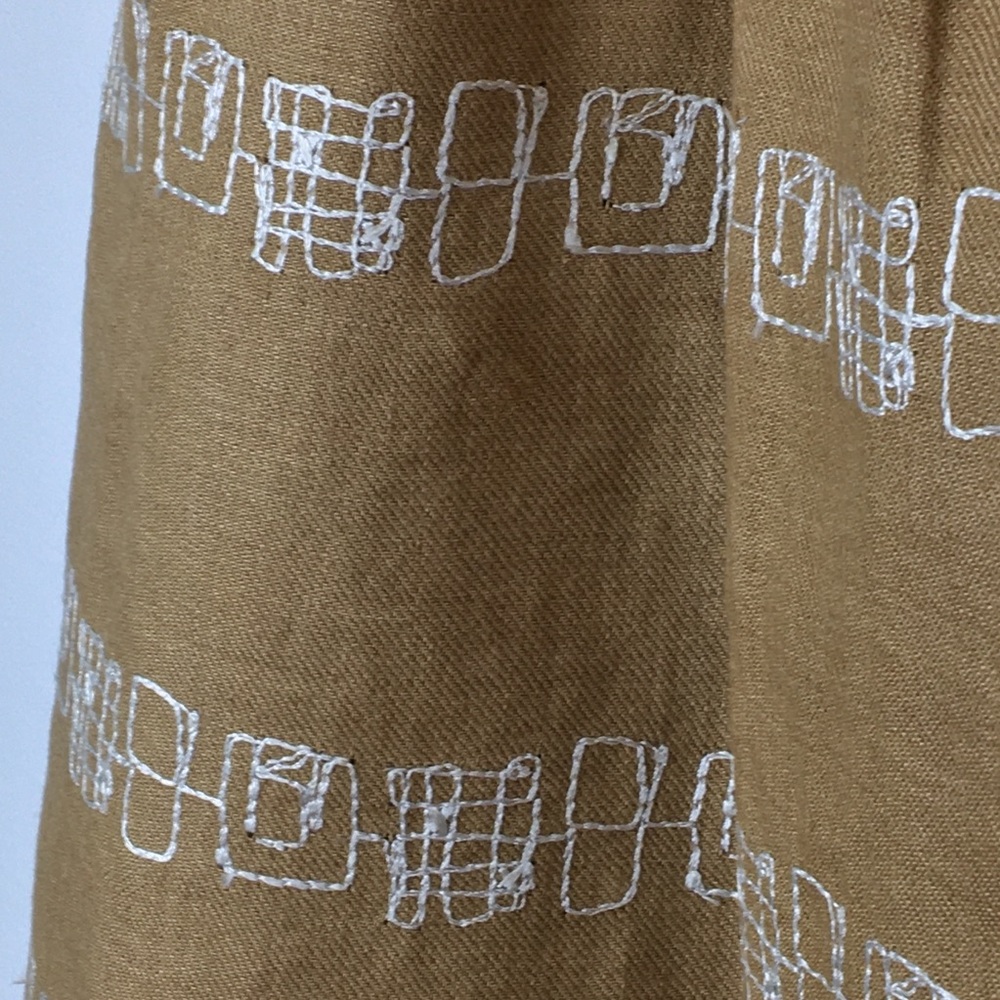 Vintage Y2K LIDA BADAY Linen Skirt with embroidery - Picture 7 of 15